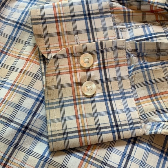 3-$30 George Strait XL long sleeve button down plaid western cowboy shirt - Picture 6 of 6